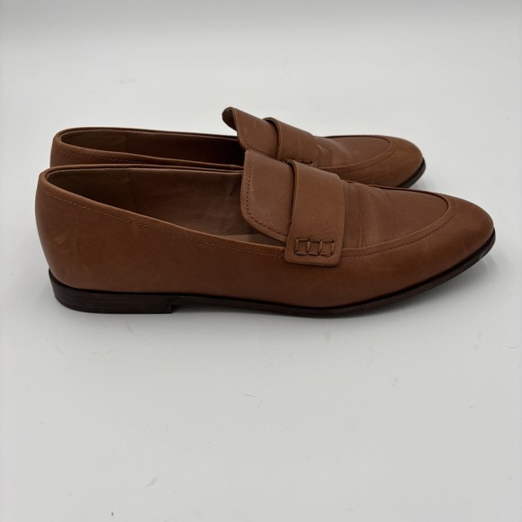 Madewell Shoes - Madewell The Alex Leather Loafers English Saddle Brown Womens Size 8.5 Career